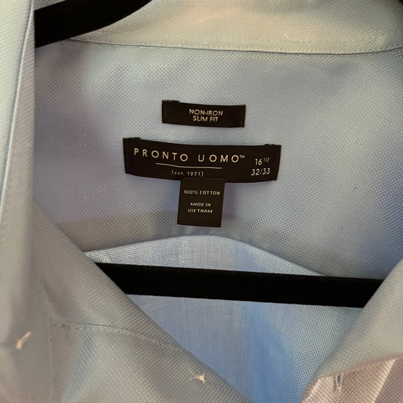 Mens Pronto Uomo 16 1/2 32/33 Button Down shirt - Picture 4 of 4